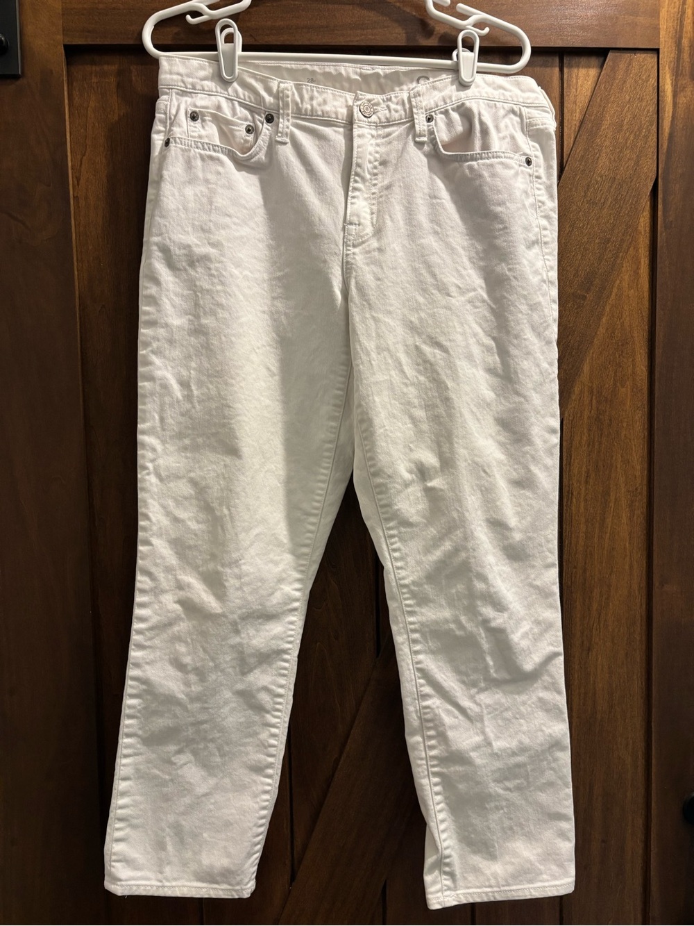 Gap 1969 Women's White Straight Jeans